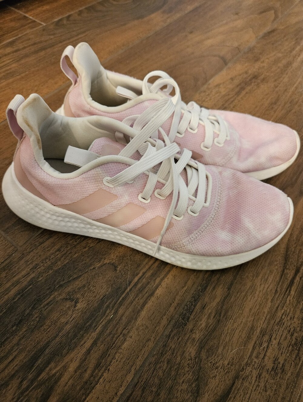 Adidas Edge Lux 3 Women’s 8.5 Pink Tie Dye Running Training Sneakers - Picture 3 of 5